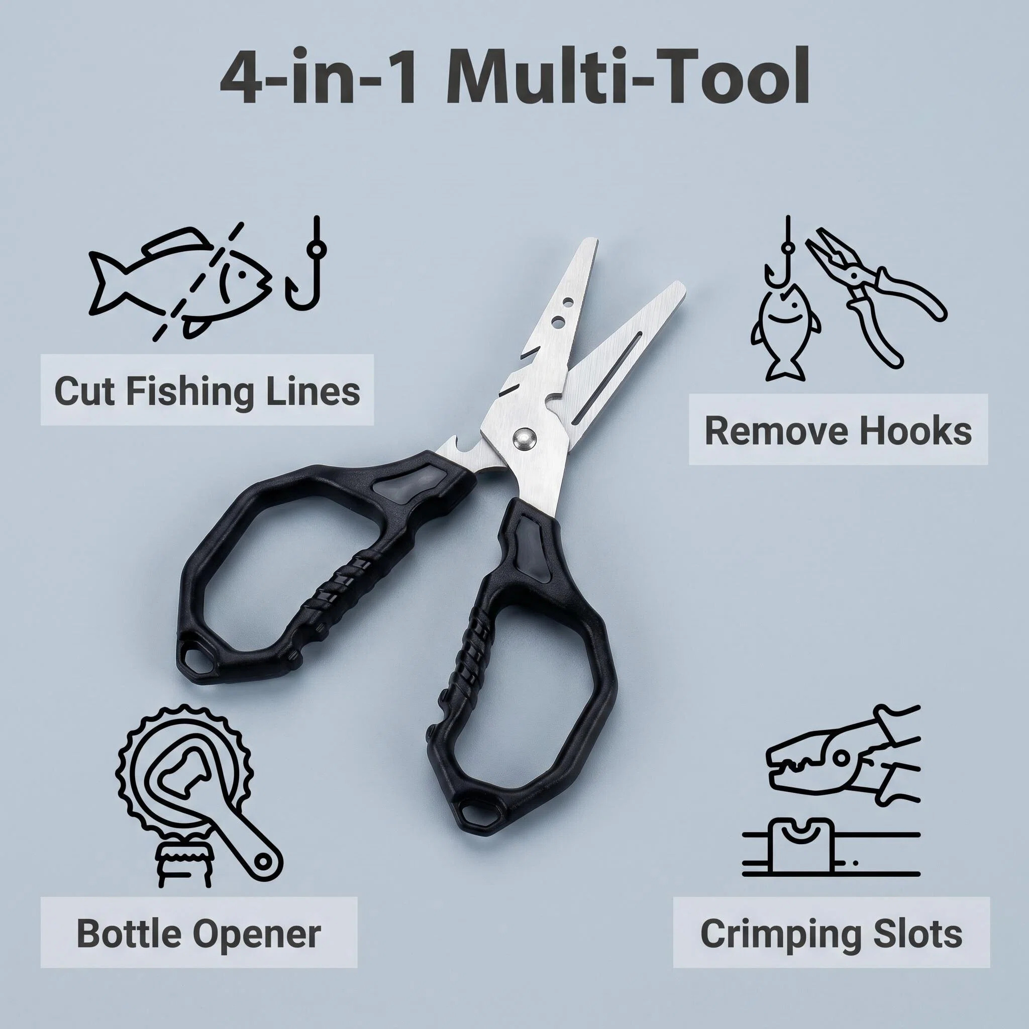 Wielofunkcyjne nożyczki wędkar – Fishing Equipment Price recenzja i cena