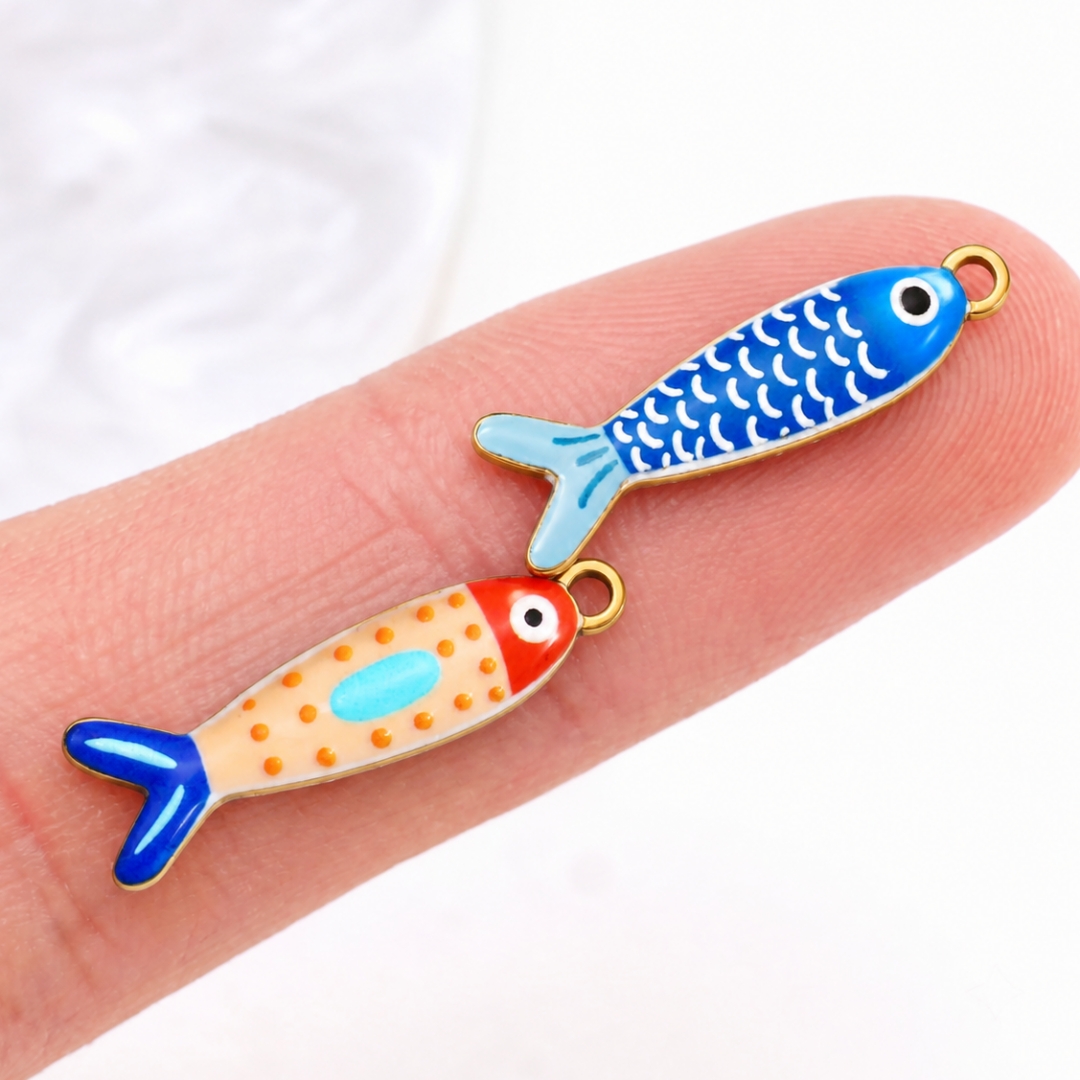 3 szt. emaliowanych zawieszek  – Fishing Equipment Cheap recenzja i cena