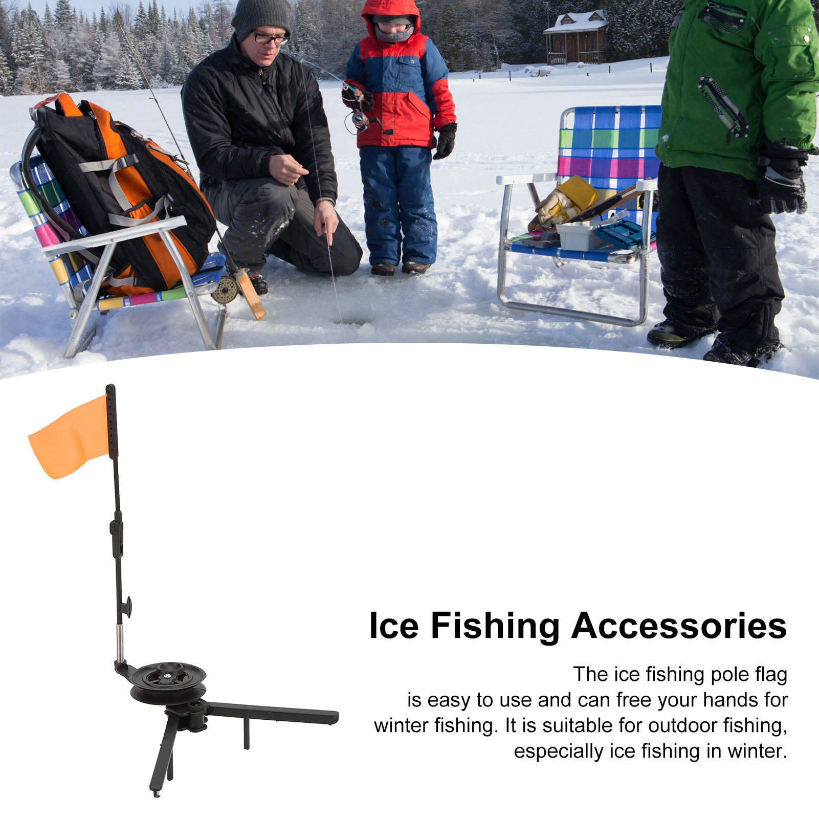 Składana wędka do łowienia na  – Ice Fishing Tip Up recenzja i cena